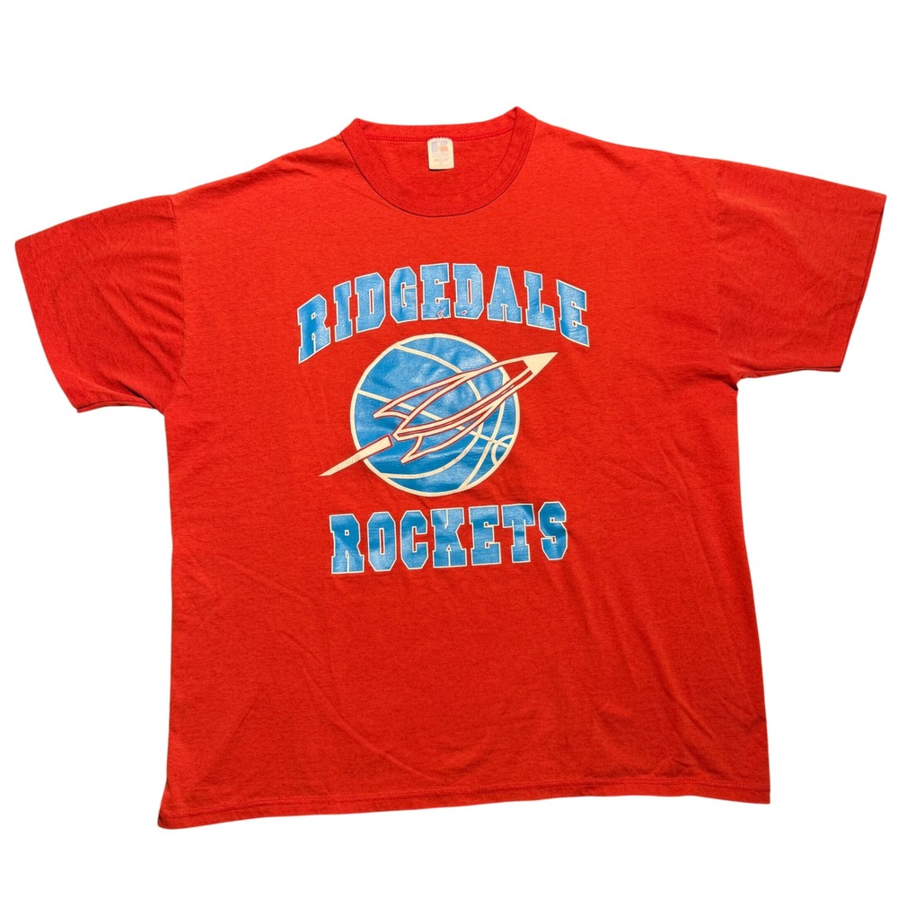 Vintage Russell Athletic Ridgedale Rockets T-Shirt XL USA